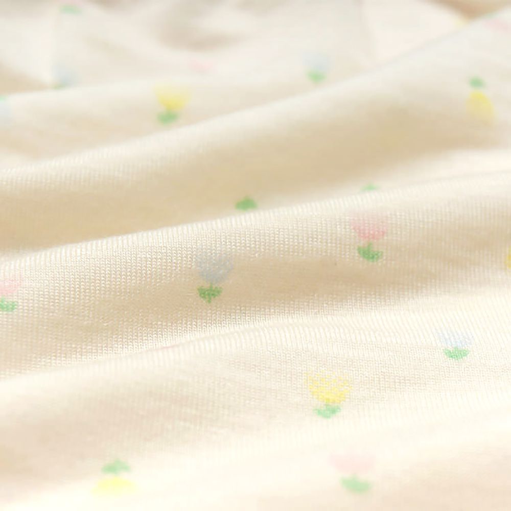 Annypepe - 女童95%天絲夢幻小花四角褲-淡黃色 (110-150cm)