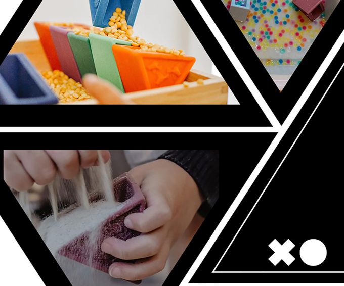 jellystone - 三角矽膠積木塔-馬卡龍粉彩