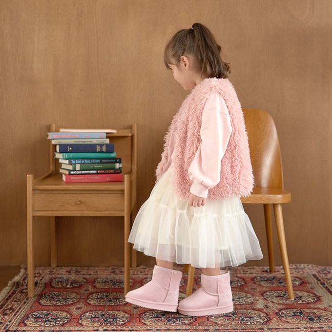 日本 Lycee mine - 甜蜜蝴蝶結裝飾蛋糕紗裙-米