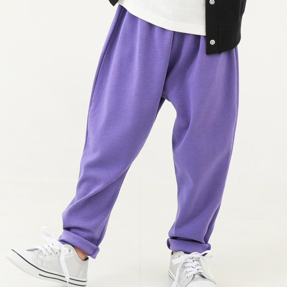 日本 devirock - 熱銷定番 超彈力寬鬆廓型長褲-紫羅蘭