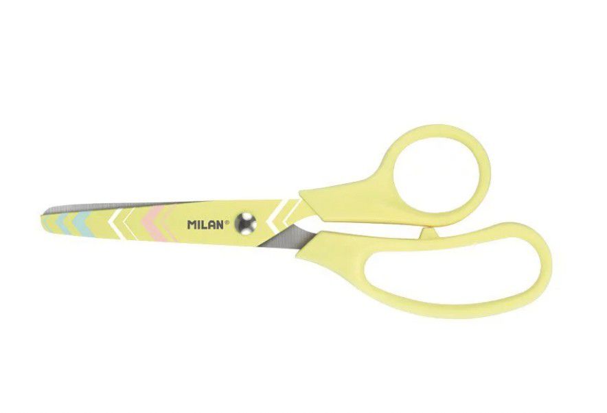 MILAN - 兒童安全剪刀-閃閃甜心-黃