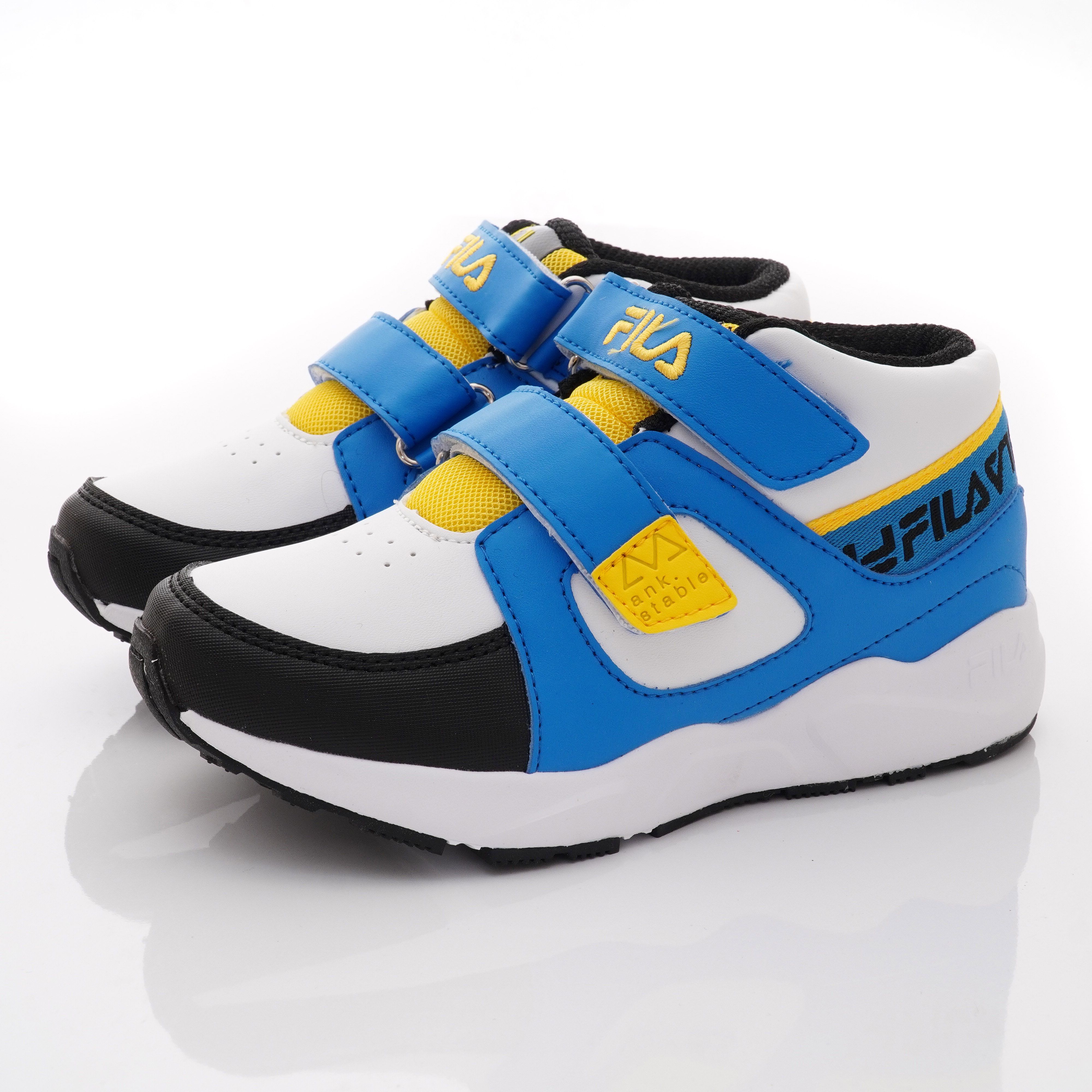 FILA - 全方位穩定機能鞋款(中小童段)-運動鞋-藍黃