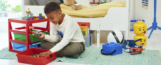 Room Copenhagen - 樂高 LEGO® 外出攜帶盒(多色可選) (紅色)