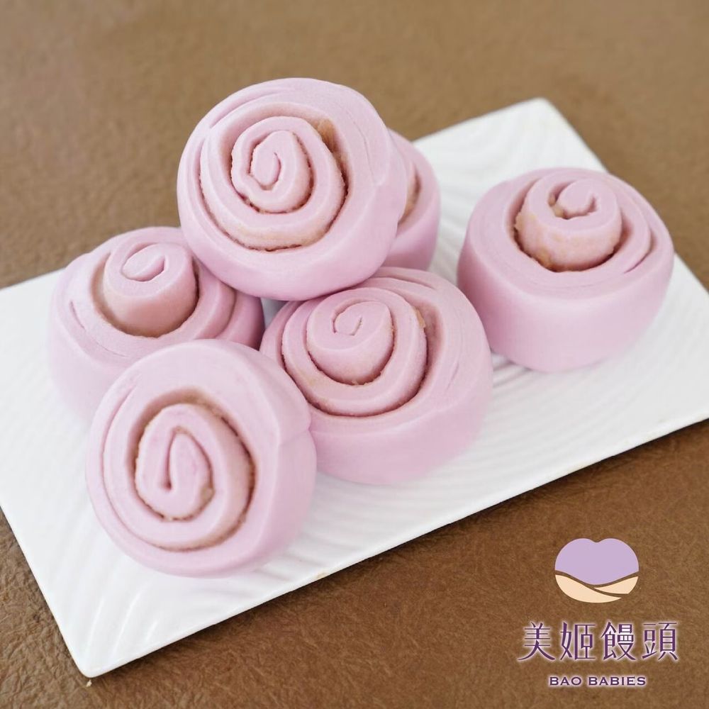 紫薯雙芋鮮乳饅頭捲-55g*6顆