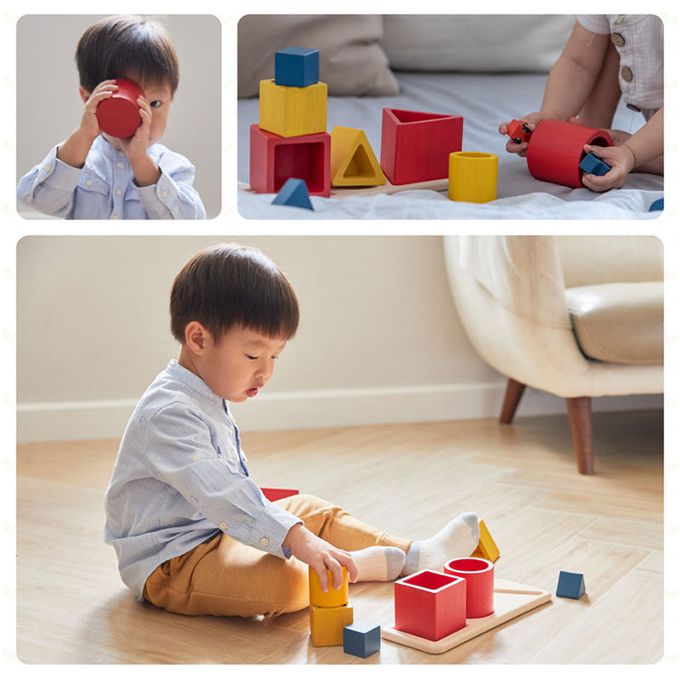 泰國 Plantoys - 形狀分類套疊積木