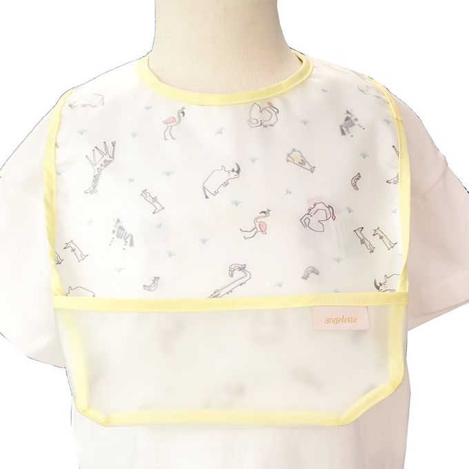 akachan honpo - 用餐圍兜2件組-米白色 (70~95cm)