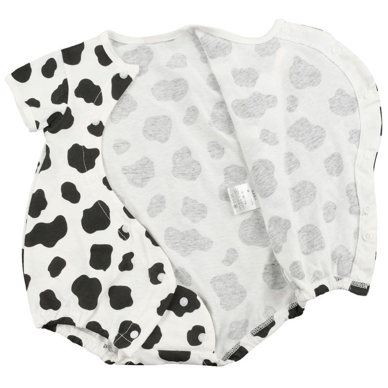 akachan honpo - 包屁衣-乳牛紋-米白色