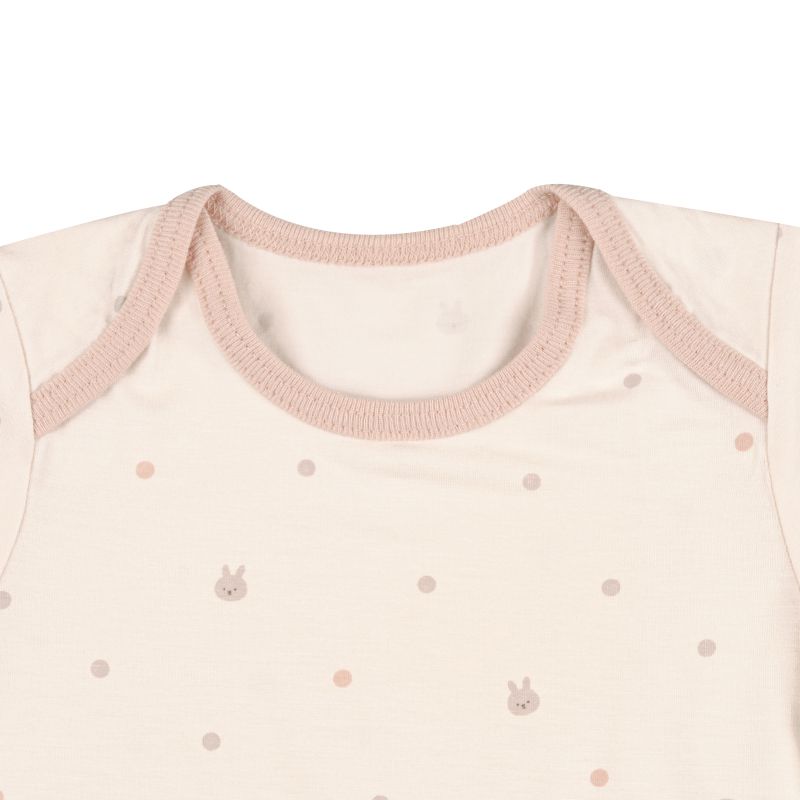 akachan honpo - 短袖套頭式舒適包屁衣-粉紅色