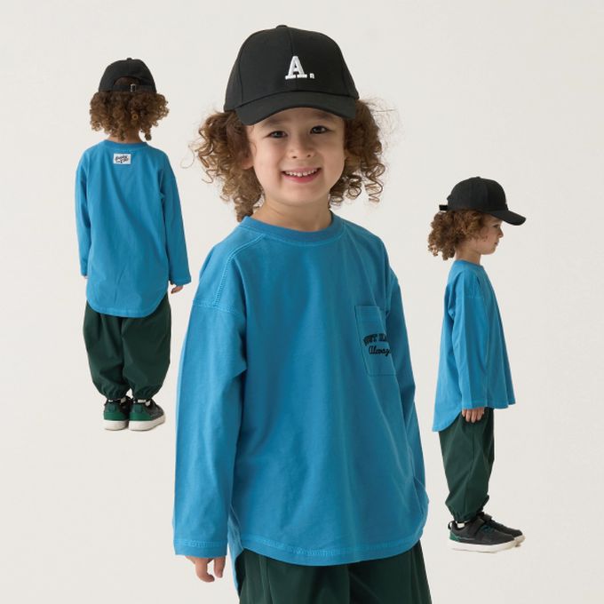 日本 b-ROOM - 100%棉 純色口袋薄長袖上衣-象牙白