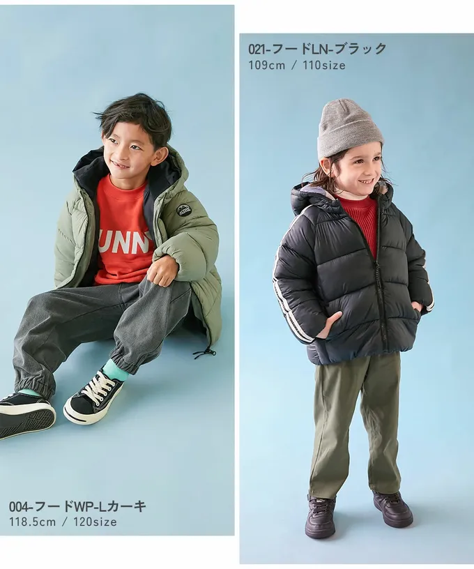 日本 devirock - 可機洗 輕量連帽保暖羽絨外套-袖子線條-深藍