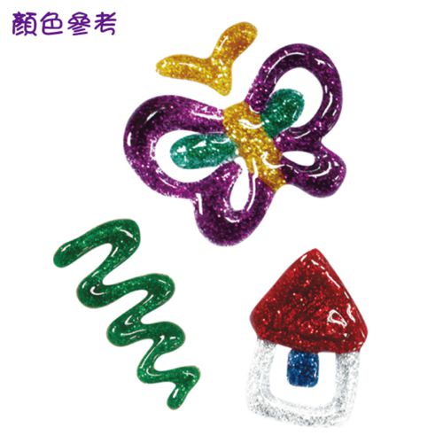 10色金蔥膠