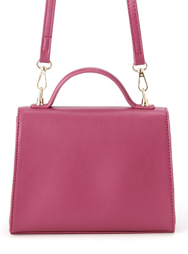 日本 GRL - 2WAY梯形金旋釦手提包/側背包-薰衣草