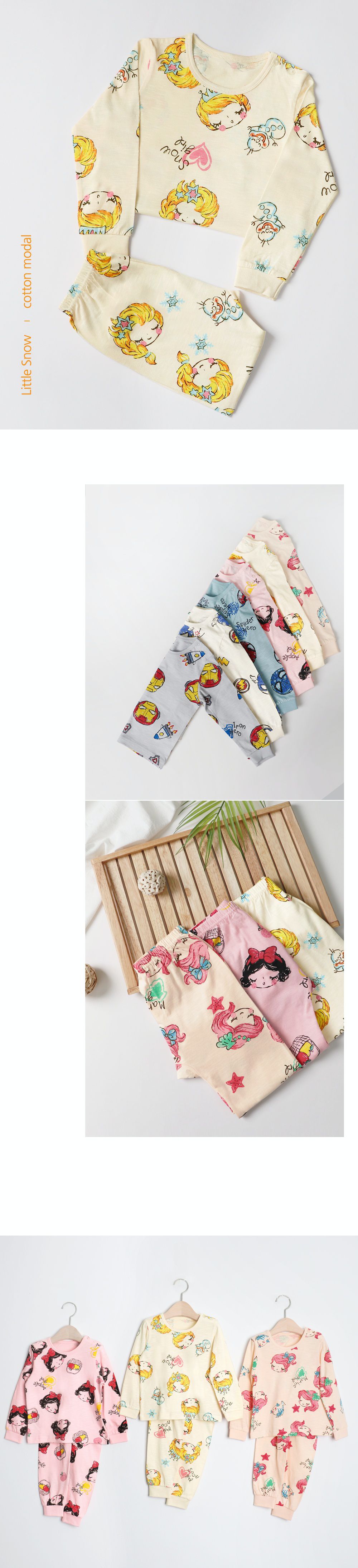 韓國 Mellisse - 韓製莫代爾透氣長袖家居服-冰雪公主