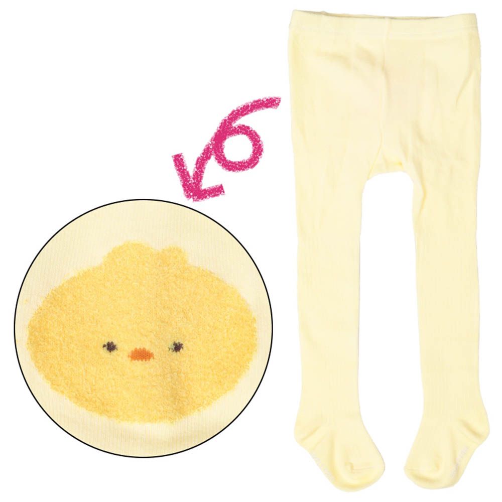 褲襪-小雞造型屁屁-黃色