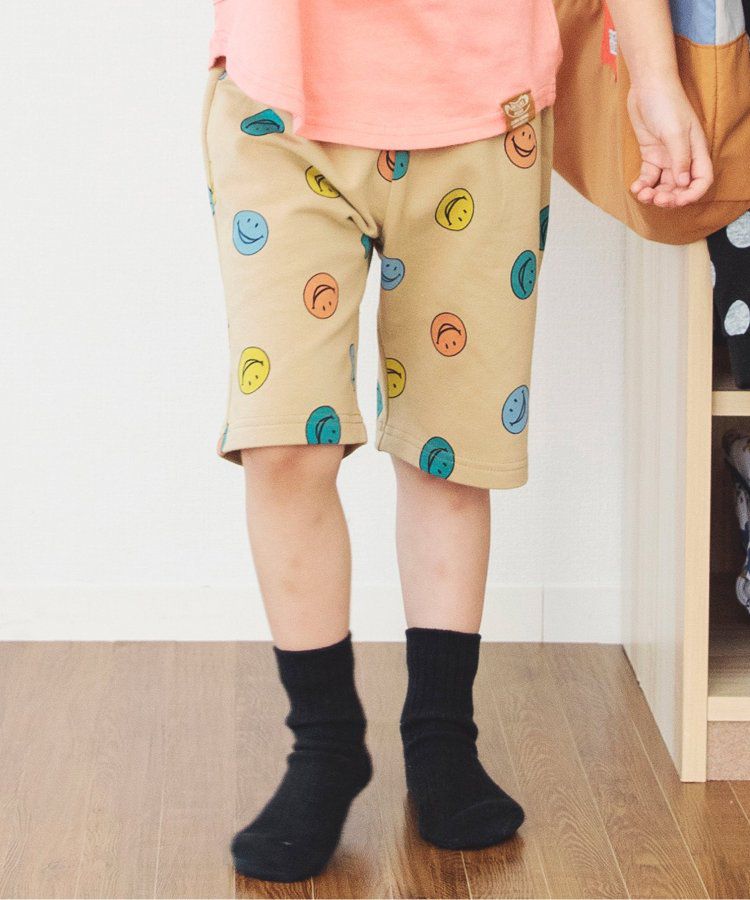 日本 BREEZE - 熱銷！百搭休閒印花短褲-乳牛紋-黑白