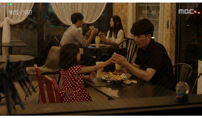 韓國 OZKIZ - 雙層翻領圓點洋裝-紅