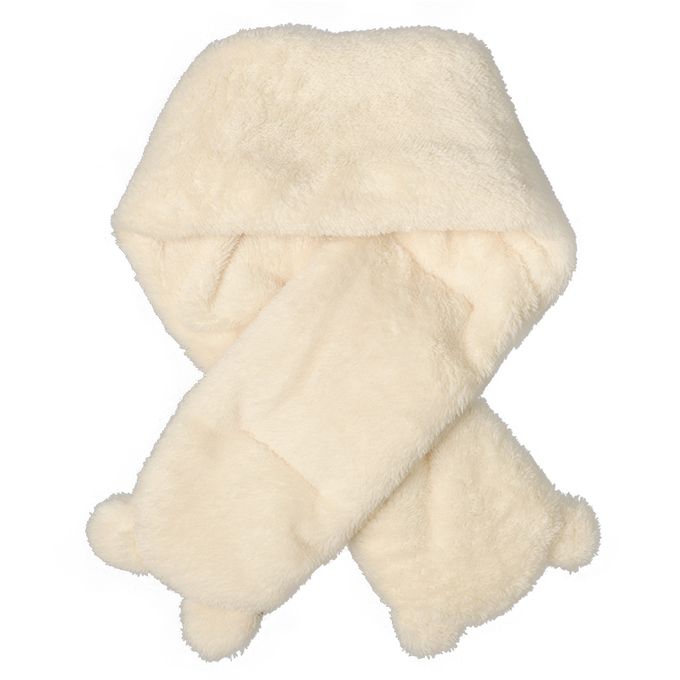 akachan honpo - 圍巾-小熊-米白色