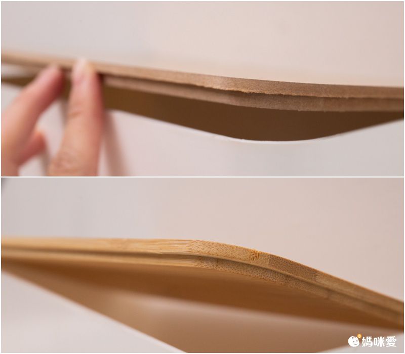 日式無印風口罩收納盒-竹板蓋款-白色 (12x23x13cm)