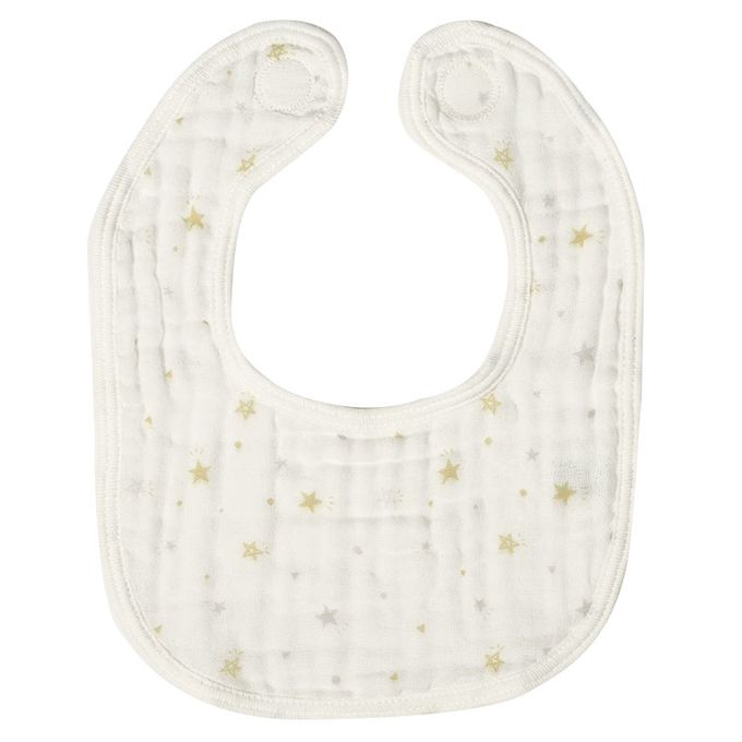 akachan honpo - 6層棉紗圍兜3件組-米白色 (70~95cm)