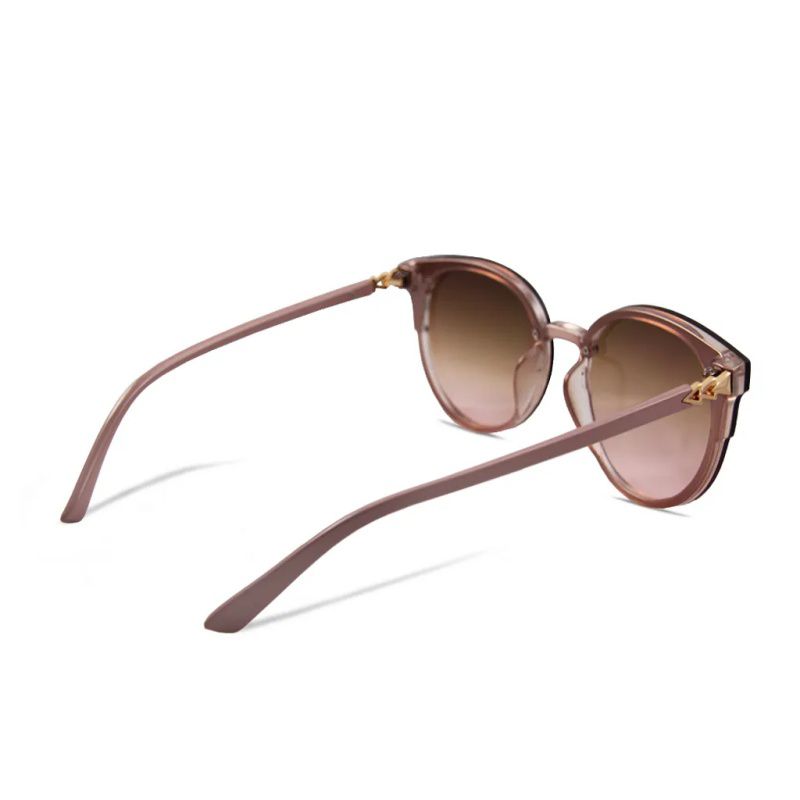 ALEGANT - 韓妞復古明星時尚波士頓框麥穗棕漸層墨鏡│UV400太陽眼鏡