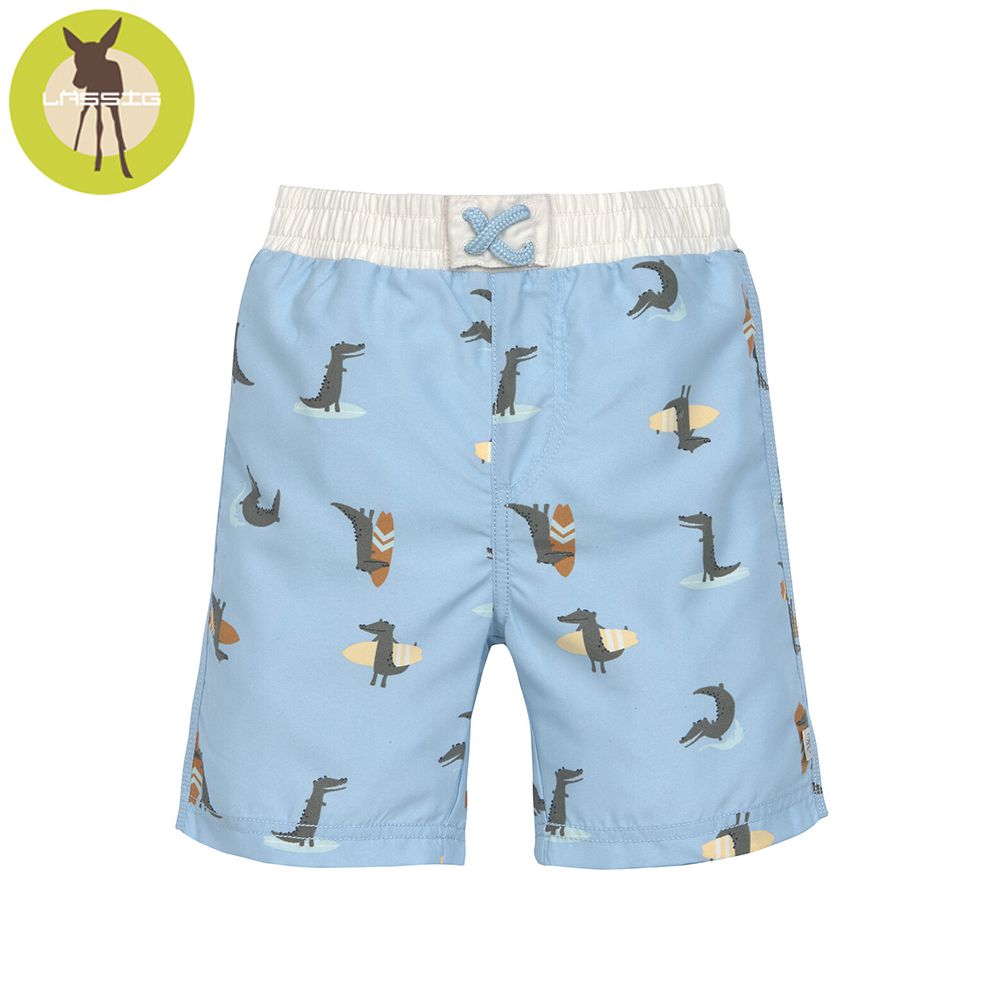 嬰幼兒抗UV海灘尿布褲-鱷魚衝浪版