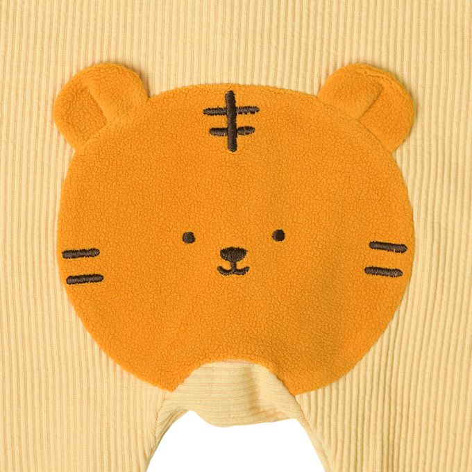 akachan honpo - 長袖兔裝-動物造型屁屁-黃色