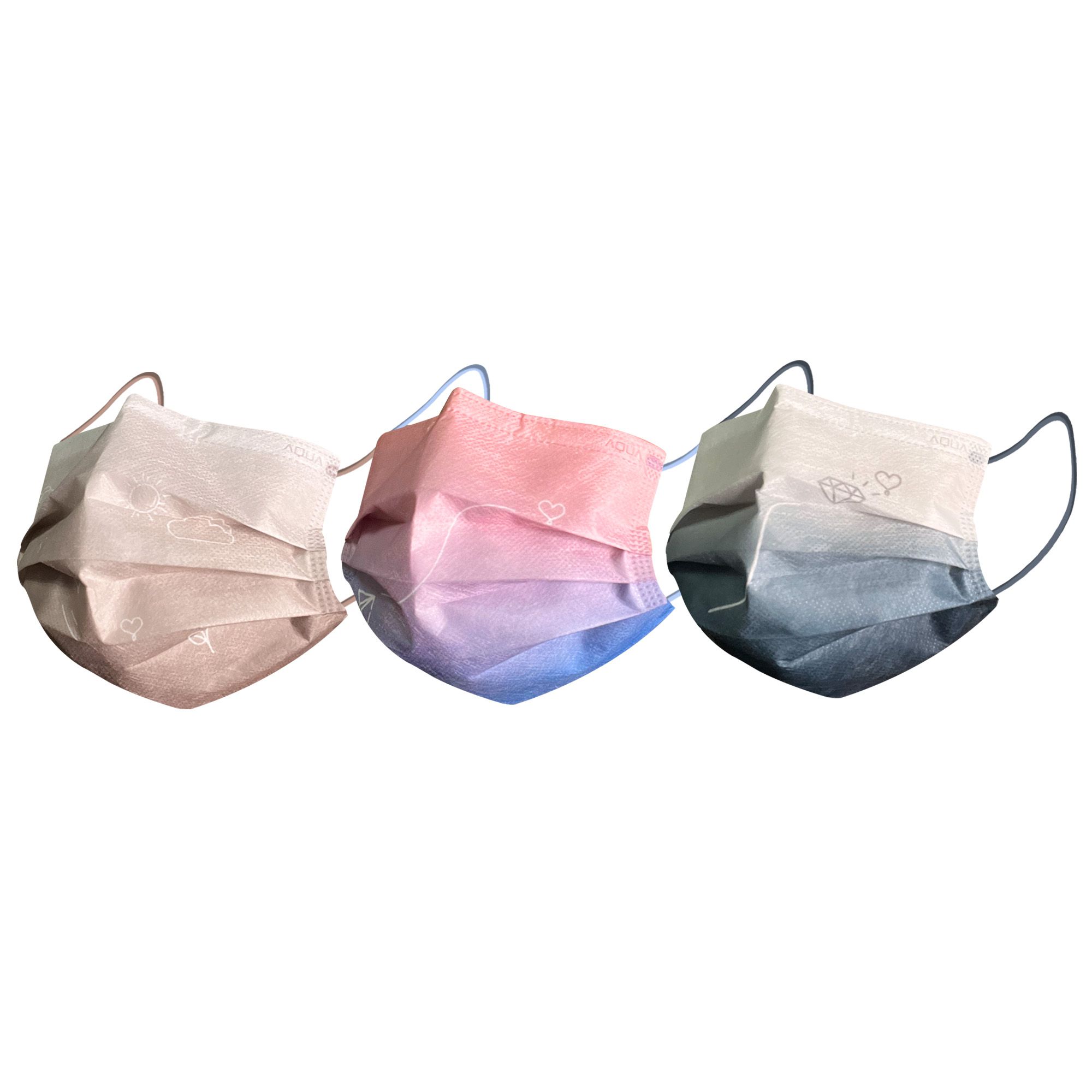 MODACore 摩達客 - 水舞醫用口罩-MIT+MD雙鋼印-遇漸系列-萌芽、盼望、最終章-3盒組(30入/盒)