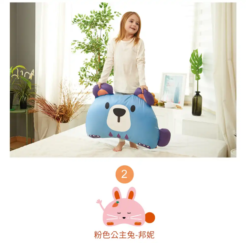 韓國 Hello HiZoo - 手工製動物夥伴防蟎抗菌兒童枕套-偶像猴 (70x50cm)