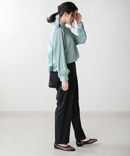 日本 Bou Jeloud - 俐落簡約美腿西裝褲-桃粉