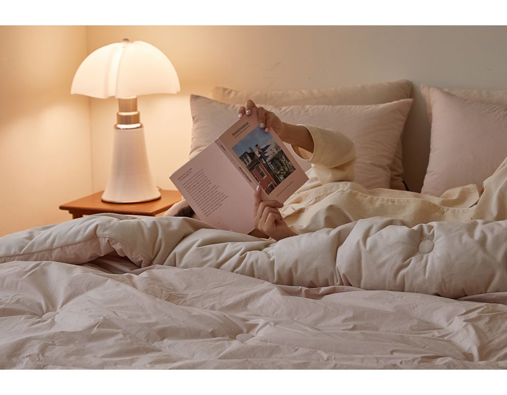 韓國 Maatila - 高密度60支棉舒柔超細纖維棉被(冬被)-草莓拿鐵