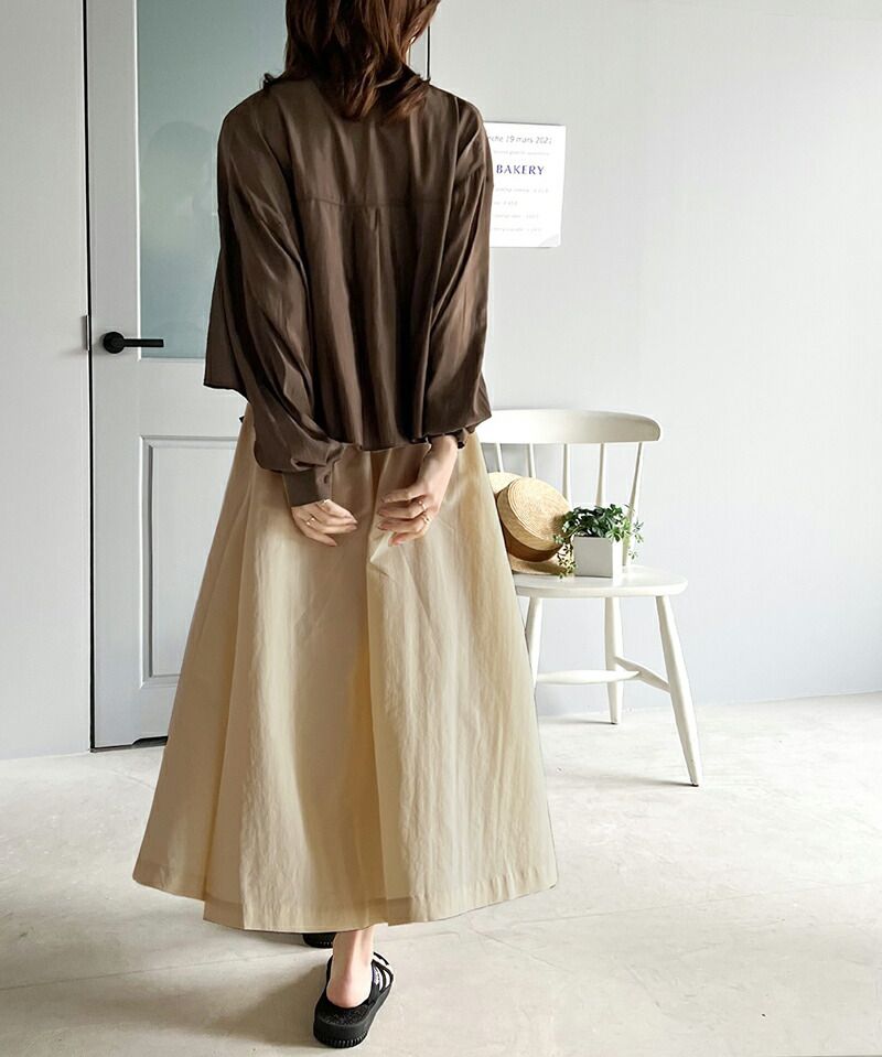 日本 Classical Elf - 街頭風綁帶修身長裙-摩卡棕