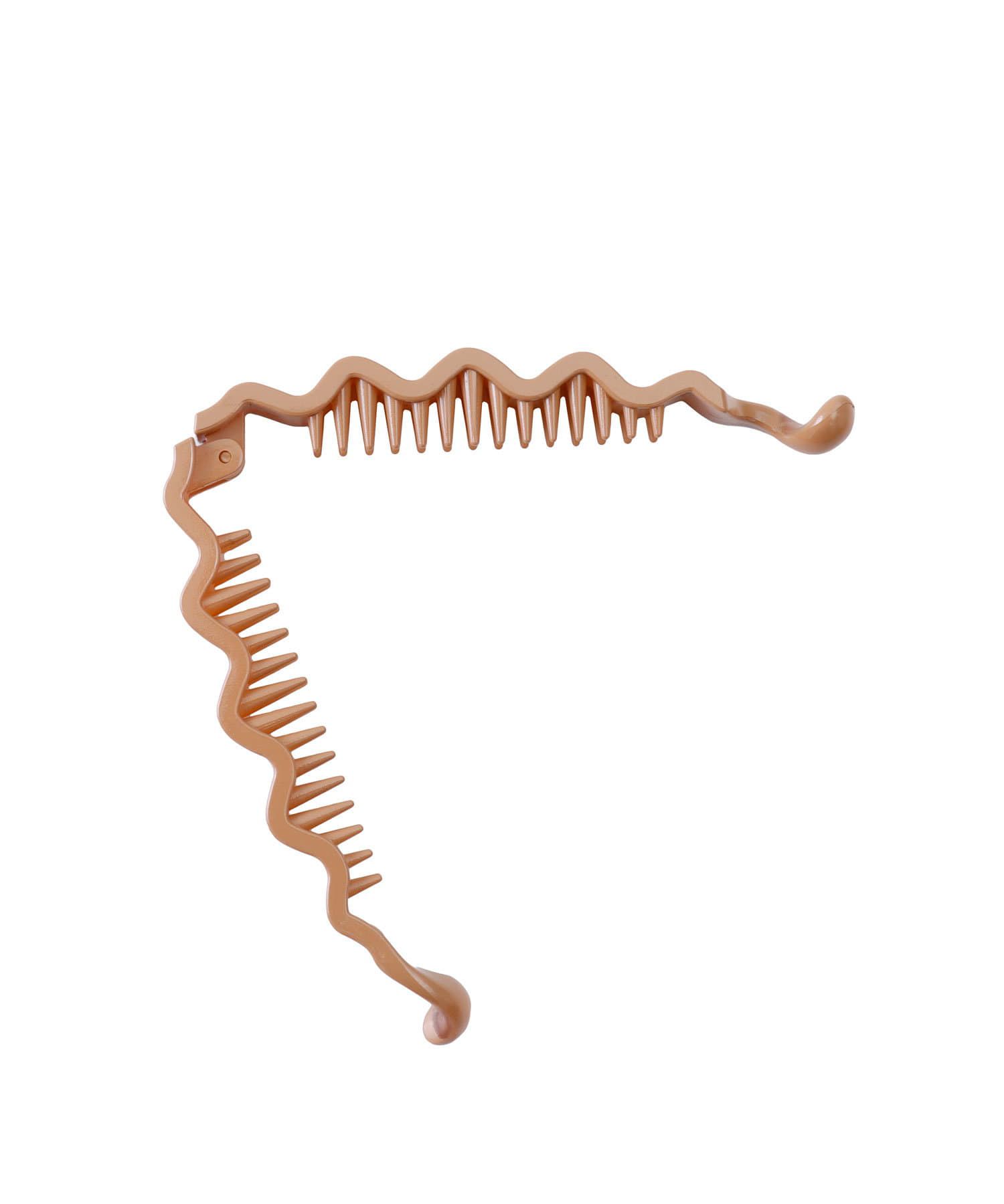 日本 Lattice - 甜美波浪香蕉夾/髮夾-粉