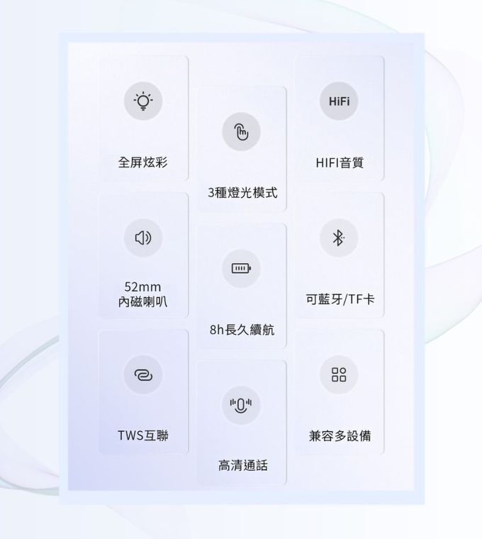 HP-HP惠普 - BTS02 炫光藍牙音箱 藍牙5.0 IP54 防水防塵