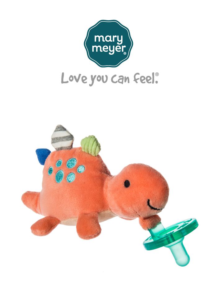 美國 MaryMeyer 蜜兒 - 玩偶安撫奶嘴-蹦蹦小恐龍