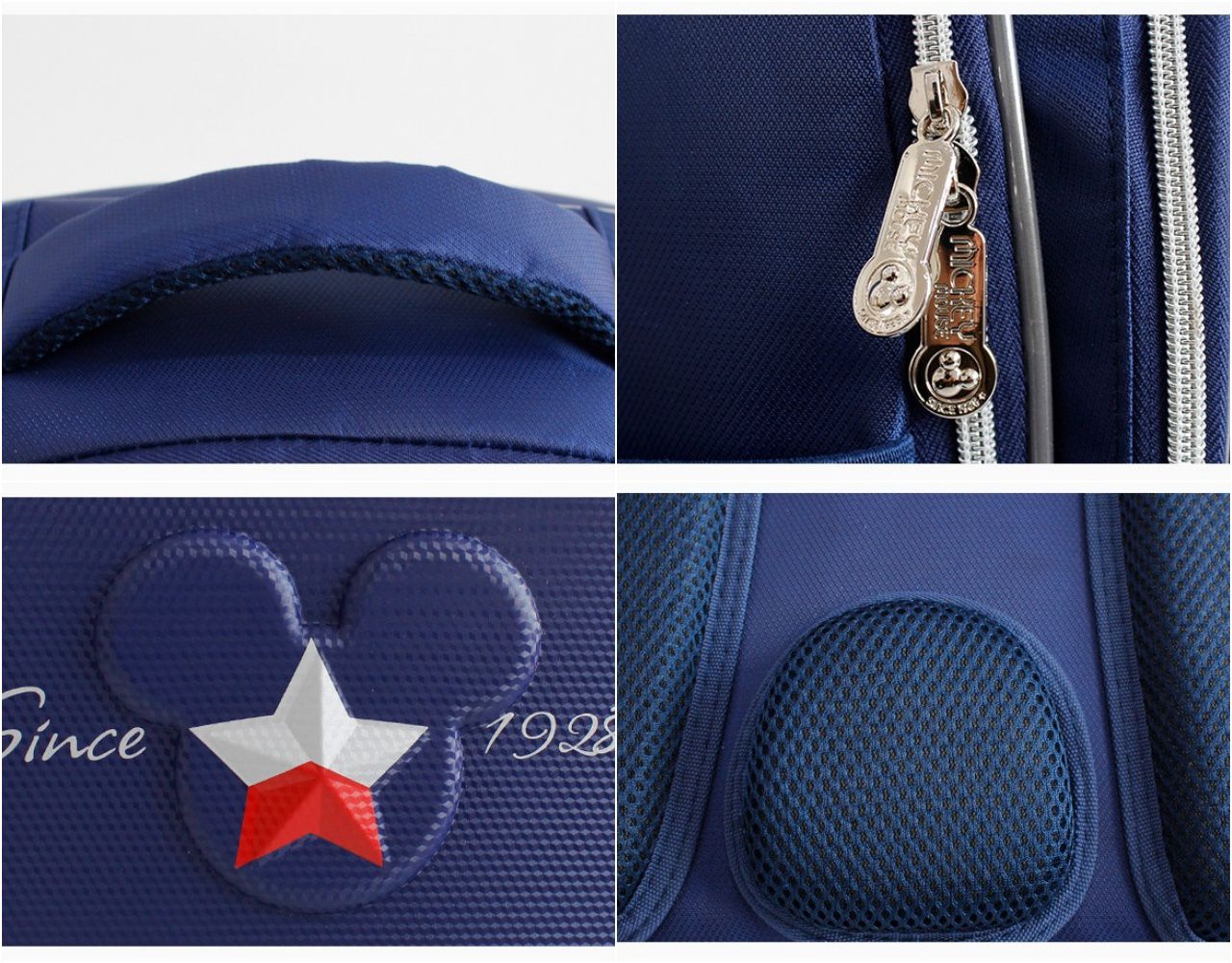 立體浮雕造型減壓透氣書包-卡通人物米奇-深藍色 (建議身高110-135cm)