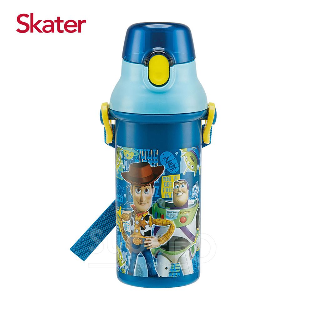 日本 SKATER - 兒童直飲冷水壺 (480ml)-玩具總動員-藍