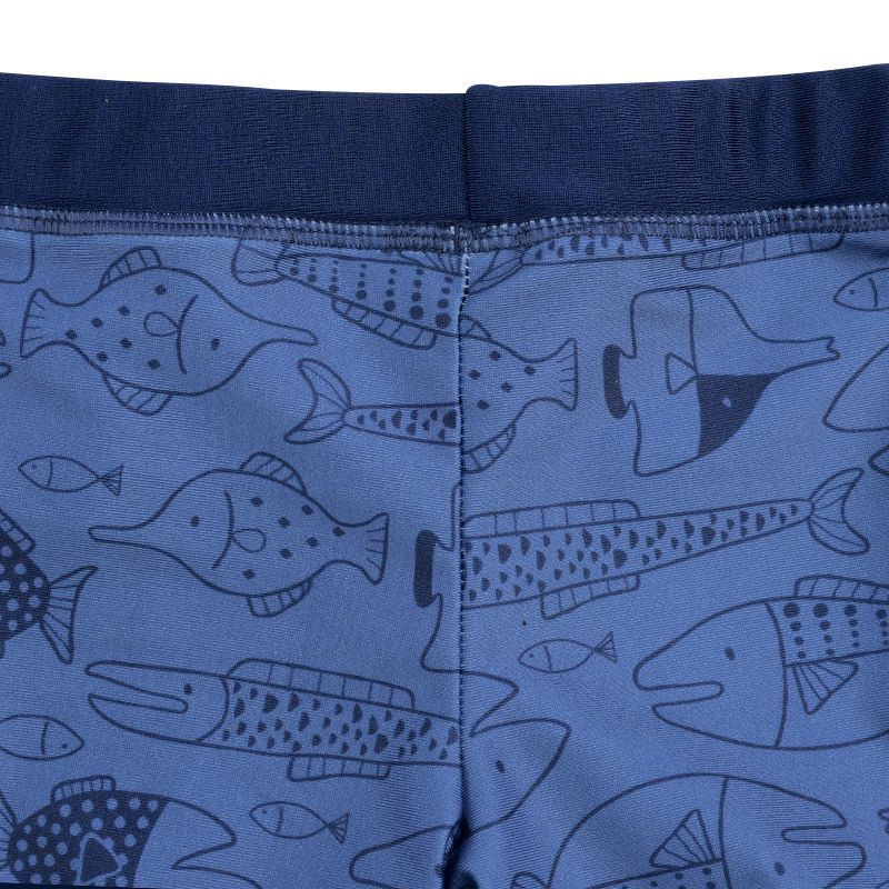 akachan honpo - 防曬泳衣&泳褲-小魚-深藍色