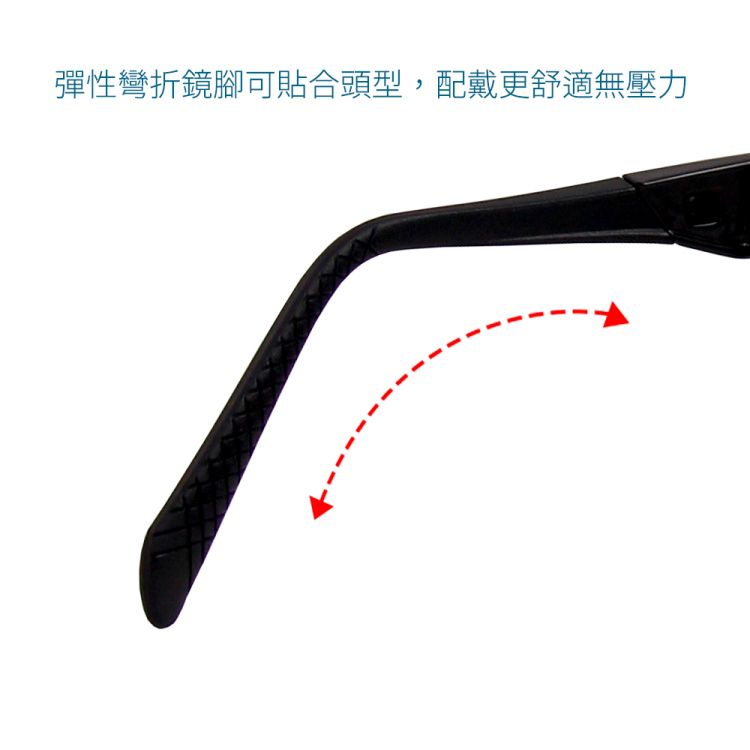 ALEGANT - 潮流烤漆黑方框可彎折鏡腳全罩式偏光墨鏡│外掛式UV400太陽眼鏡包覆套鏡│車用太陽眼鏡