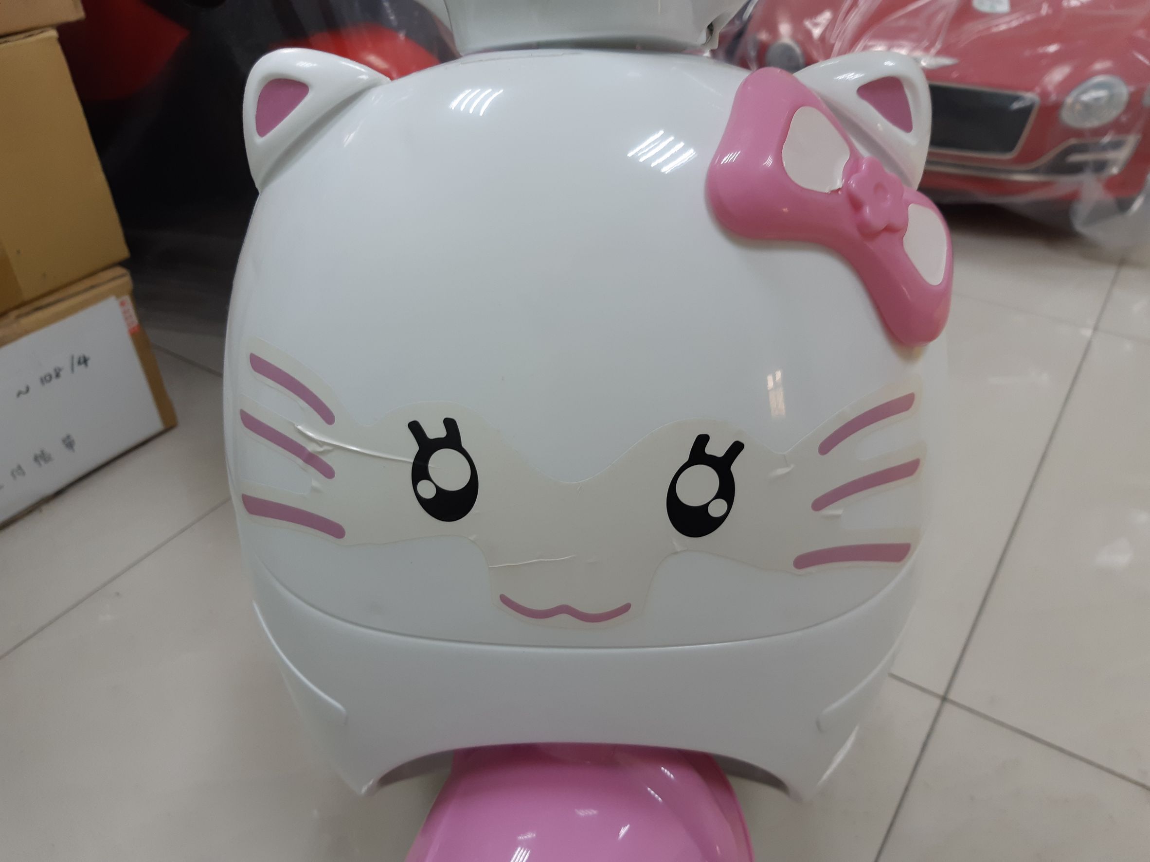 親親 Ching Ching - 福利品-甜心喵喵 電動摩托車-粉紅色