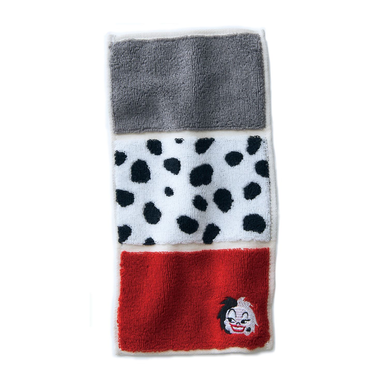 日本千趣會 - 日本製 迪士尼純棉今治方巾/手帕-三折便攜款-米妮點點 (12.5×25cm)