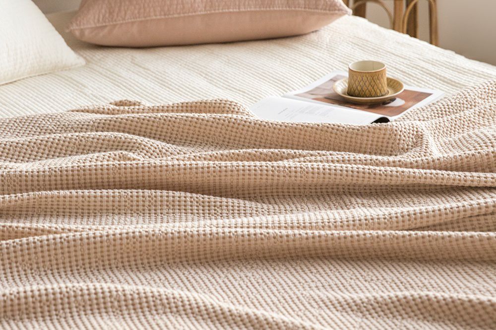 韓國 Maatila - 天絲莫代爾鬆餅被毯-燕麥