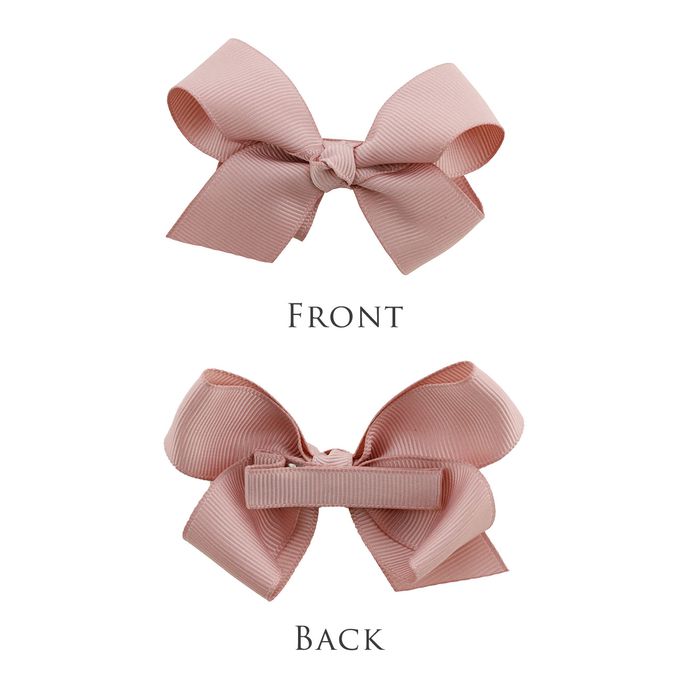 日本 Catherine Cottage - 浪漫蝴蝶結三種配色髮夾(6入組)-灰x紫羅蘭x水藍