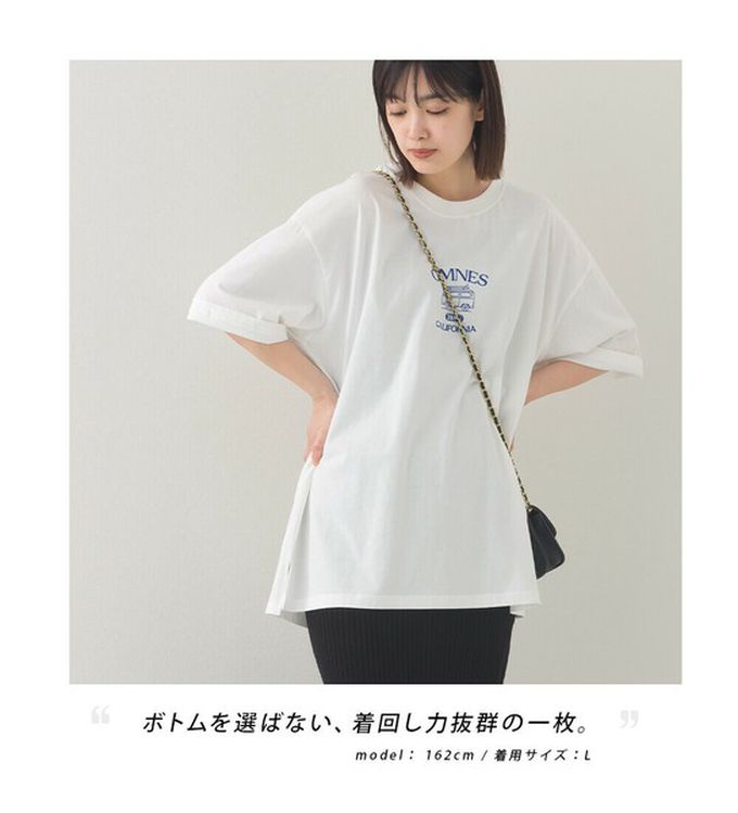 日本 OMNES - 純棉印花休閒短袖上衣-加州露營車-深藍