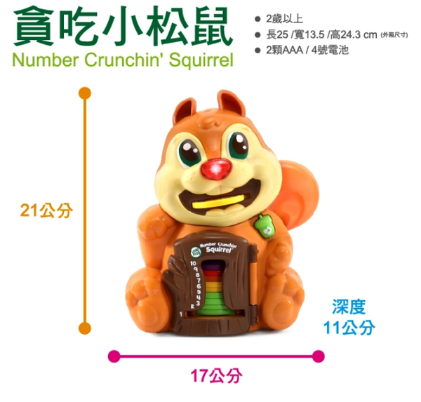 LeapFrog美國跳跳蛙 - 貪吃小松鼠