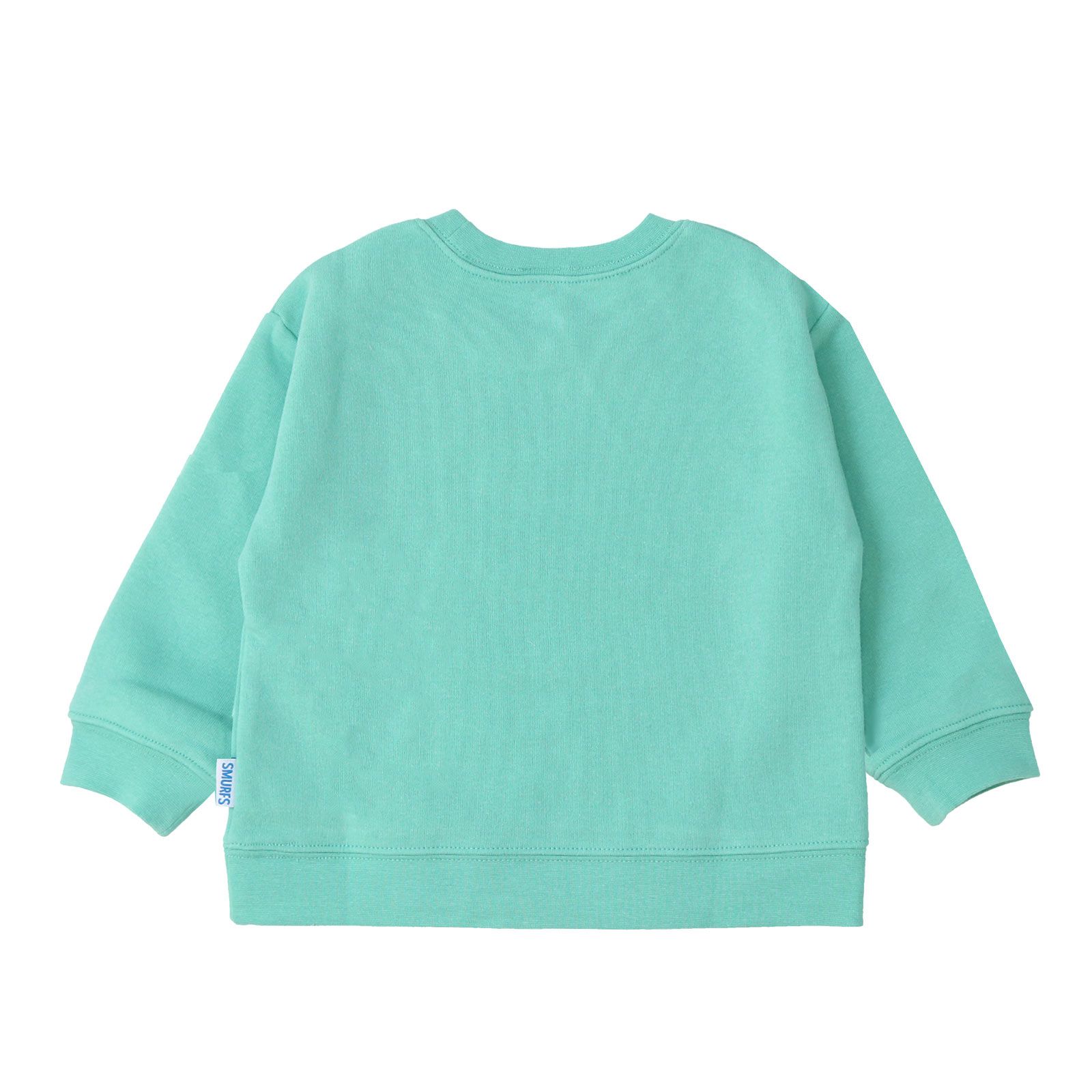 日本 ZOOLAND - 藍色小精靈聯名 保暖長袖上衣-讀書乖寶寶-海軍藍