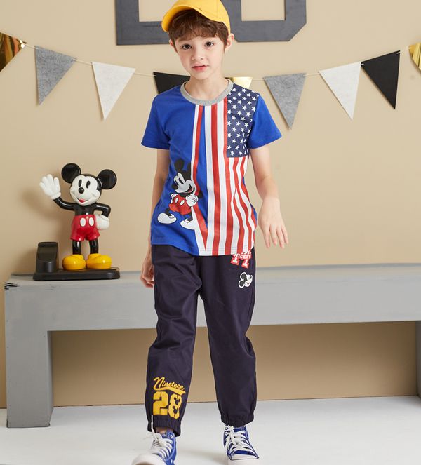 麗嬰房 Disney - 米奇系列俏皮愛運動-靛藍