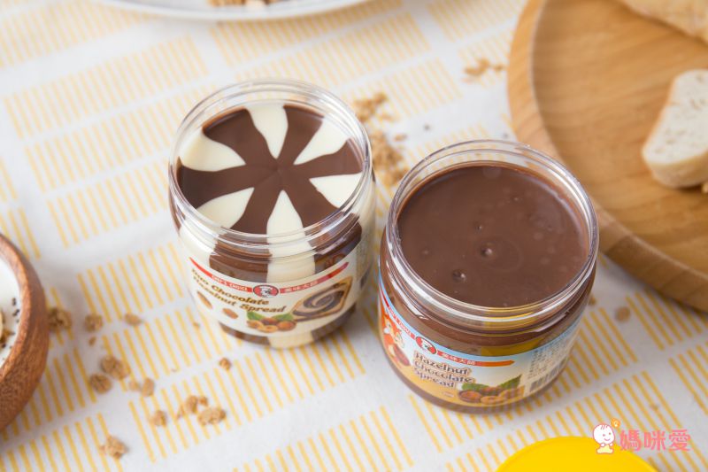 美味大師 - 亞美樂巧克力榛果雙色醬-巧克力榛果雙色醬-350g