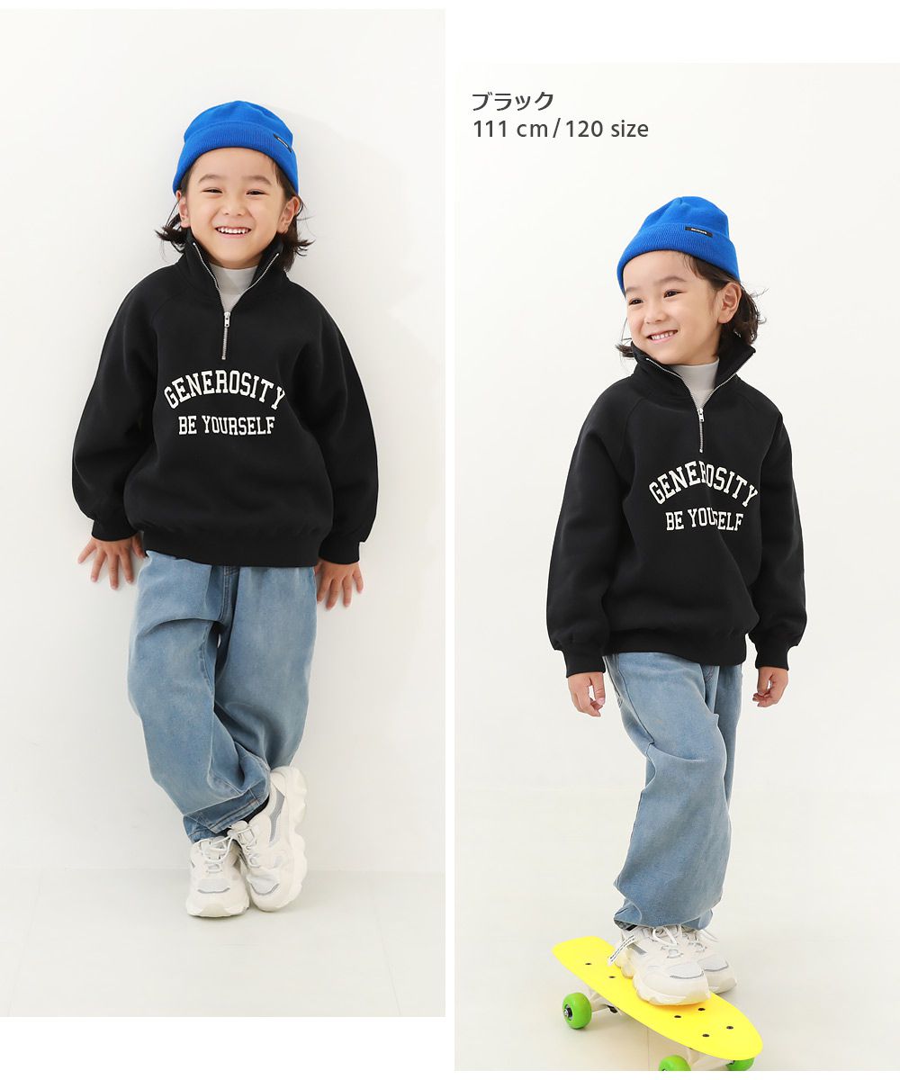 日本 devirock - 時尚休閒裏起毛半拉鍊長袖運動衫-灰白