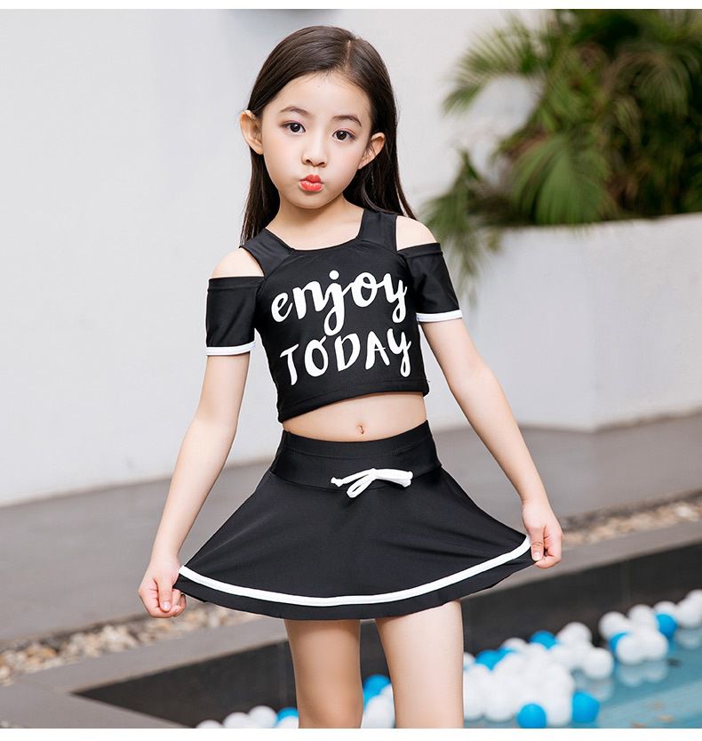 運動風挖肩泳裝套裝-enjoy today-粉色