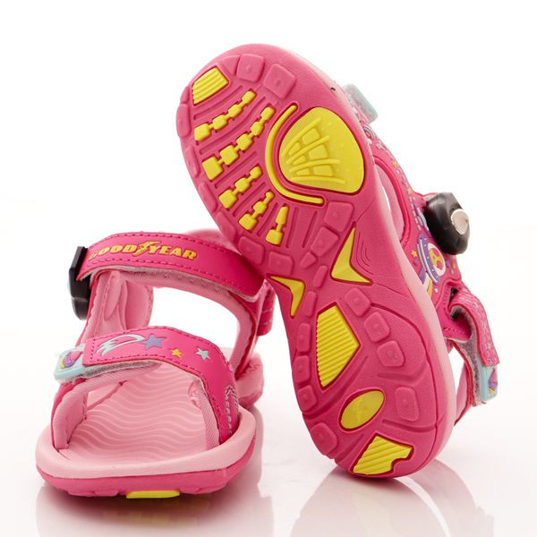 GOODYEAR - 運動童鞋-磁扣夏日運動涼鞋(中童)-粉